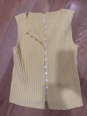 Free People Tilly Vest in Yellow